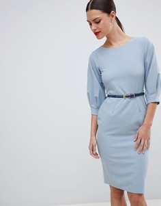 Платье-футляр с поясом Closet London - Синий
