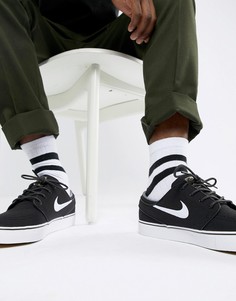 Черные кроссовки Nike SB Zoom Stefan Janoski Skateboarding 615957-028 - Черный