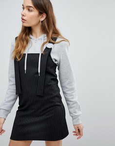 Сарафан в полоску Pull&Bear - Черный Pull&Bear