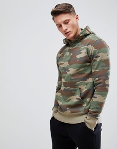 Худи с камуфляжным принтом Pull&amp;Bear - Зеленый Pull&Bear