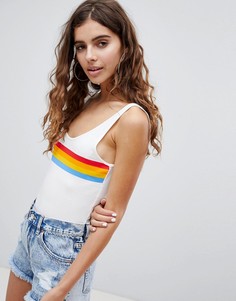 Боди с радужными полосками Pull&amp;Bear - Мульти Pull&Bear