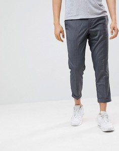 Серые брюки Pull&amp;Bear Tailored - Серый Pull&Bear