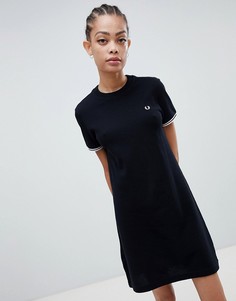 Платье-футболка Fred Perry - Черный