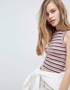 Кроп-топ в полоску Pull&amp;Bear - Мульти Pull&Bear
