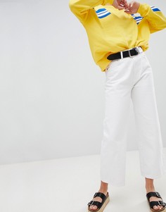 Белые джинсы в винтажном стиле Pull&amp;Bear - Белый Pull&Bear