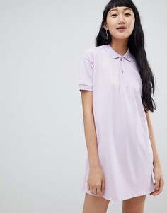 Сиреневое платье колор-блок Pull&amp;Bear - Мульти Pull&Bear