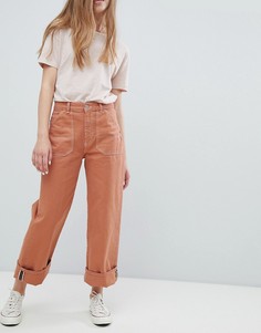 Джинсы широкого кроя Pull&amp;Bear - Коричневый Pull&Bear