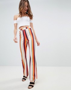 Широкие брюки в полоску Miss Selfridge - Мульти