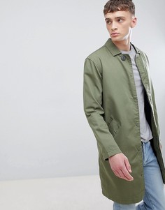 Макинтош цвета хаки из органического хлопка Pull&amp;Bear Join Life - Зеленый Pull&Bear