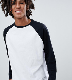 Белый лонгслив с рукавами реглан и логотипом эксклюзивно от Pull&amp;Bear - Белый Pull&Bear