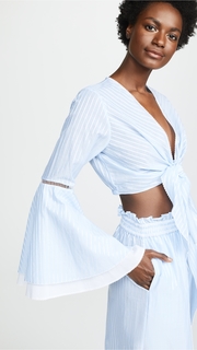 Jonathan Simkhai Bell Sleeve Top