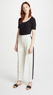 Adam Lippes Pima Cotton Scoop Tee