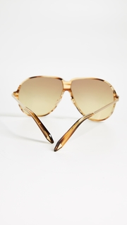 Victoria Beckham Fine Aviator Sunglasses