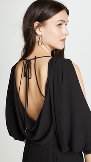 Halston Heritage Cold Shoulder Jumpsuit