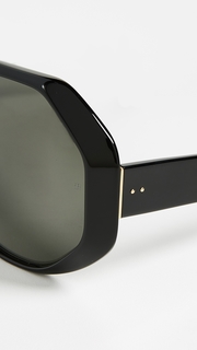 Linda Farrow Luxe Oversized Geometric Sunglasses