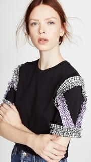 3.1 Phillip Lim Short Sleeve Ruffle Tee