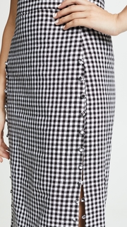 Madewell Gingham Pencil Skirt