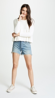 Madewell Swingy Ribbed Pullover Sweater
