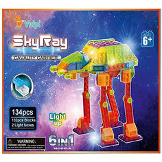 Светящийся конструктор 6 в 1 Sky Ray "Космические аппараты", 134 детали