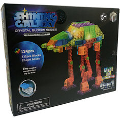 Светящийся конструктор 6 в 1 Shining Galaxy "Космическая техника", 134 детали