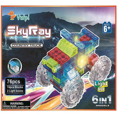 Светящийся конструктор 6 в 1 Sky Ray "Внедорожник", 76 деталей
