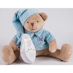 Умная игрушка для новорожденного Медведь DrЁma BabyDou со звуковым эффектом, голубой