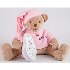 Умная игрушка для новорожденного Медведь DrЁma BabyDou со звуковым эффектом, розовый