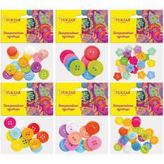 Декоративные элементы "Пуговицы", 6 дизайнов Tukzar
