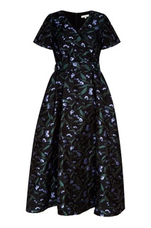 Черное платье с жаккардовым рисунком Akhmadullina Dreams