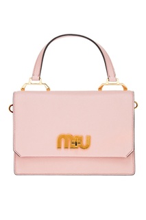 Розовая сумка с логотипом Miu Logo