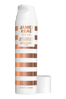 Ночная маска для тела уход и загар темная SLEEP MASK TAN GO DARKER BODY, 200 ml James Read