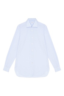 Хлопковая голубая рубашка Kiton