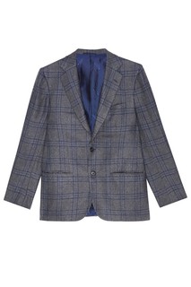 Серый пиджак в клетку Kiton