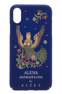 Синий чехол для iPhone X by Alena Akhmadullina Russian Essentials