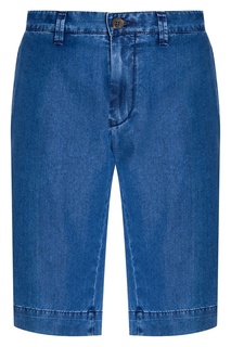Голубые джинсовые шорты Canali