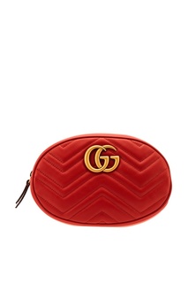 Красная стеганая сумка GG Marmont Gucci