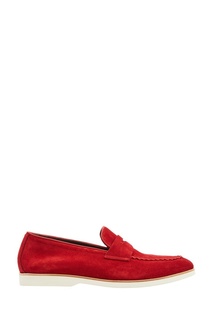 Красные замшевые туфли Canali