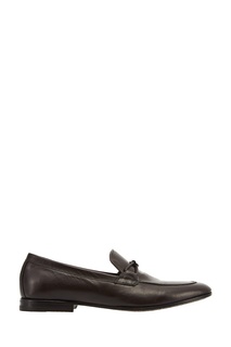 Коричневые кожаные туфли Canali