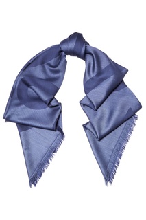 Синий шерстяной шарф Loewe