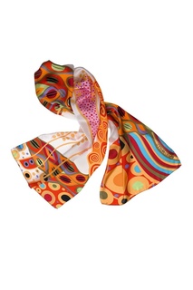 Шелковый шарф с растительным принтом Freywille