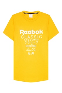 Хлопковая футболка с логотипом Reebok
