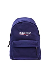 Синий рюкзак с логотип Balenciaga