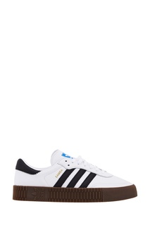 Белые кожаные кроссовки Sambarose W Adidas