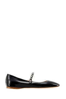 Лакированные туфли с кристаллами Miu Miu