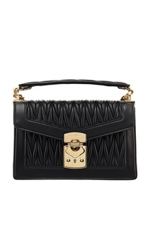 Черная сумка на металлической цепочке Miu Miu
