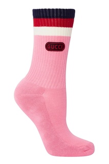 Розовые носки из хлопка Gucci