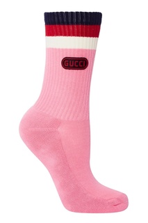 Розовые носки из хлопка Gucci