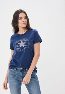 T shirt top converse femme bleu