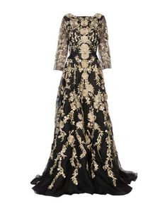 Длинное платье Marchesa