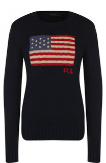 Хлопковый пуловер с круглым вырезом Polo Ralph Lauren